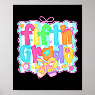 Poster Préppy Volta às Aulas 5ª Série Coquette Laço Menin