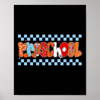 Poster Preschool Pre-k Boy Baseball Basketball Football S