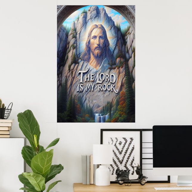 Poster Presença divina entre as montanhas (Escritório em casa)