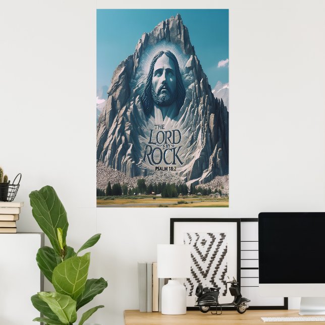 Poster Presença divina entre as montanhas (Escritório em casa)