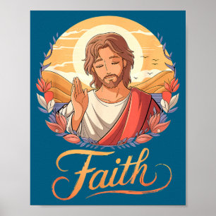 Poster Presente Anime Jesus Engraçado Japonês Cristo Deus