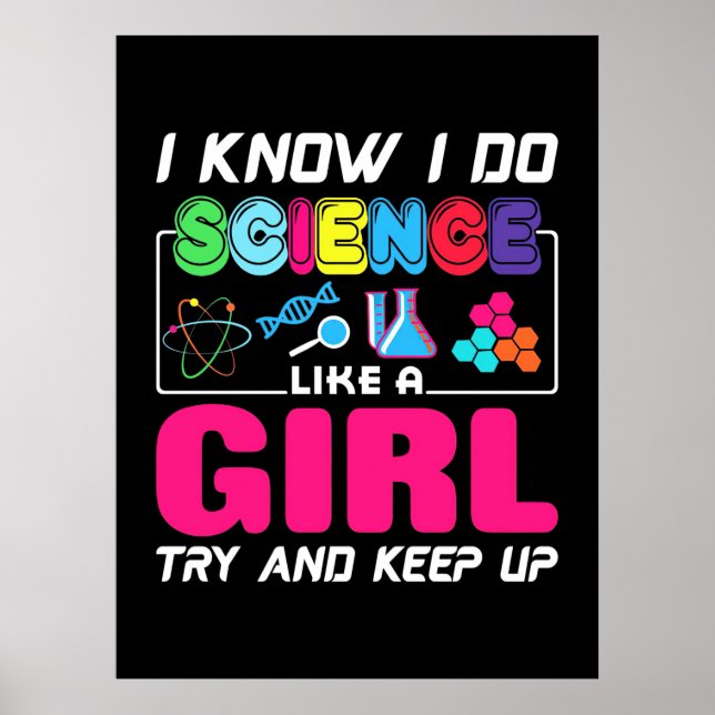 Poster Presente cientista | Eu Sei Fazer Ciência Como Uma (Frente)