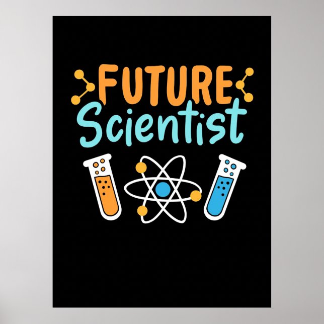 Poster Presente cientista | Futuro cientista (Frente)