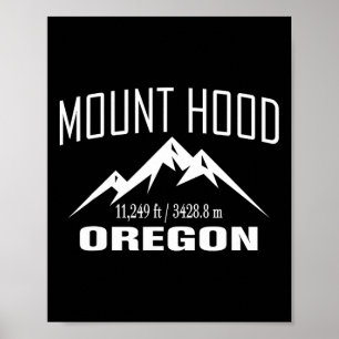 Poster Presente Clube de Cume de Montanhismo Mount Hood O