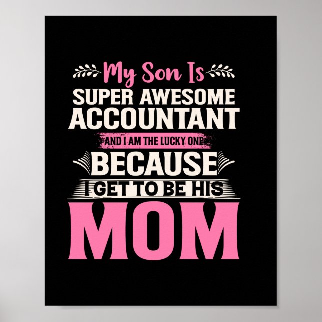 Poster Presente Contabilista | Super Contabilista (Frente)