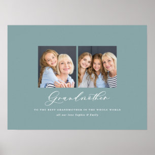 Poster Presente da avó com número mínimo de fotos