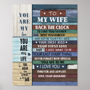 Poster Presente da esposa Carta À Minha Mulher De Amor