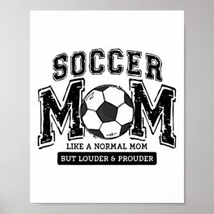 Poster Presente da Vida de Mãe de Futebol Antigo para Hom
