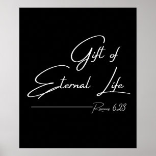 Poster Presente da Vida Eterna - Romanos 6:23