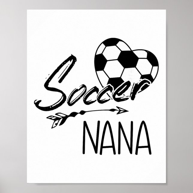 Poster Presente da Vó de Futebol para Mulheres  (Frente)