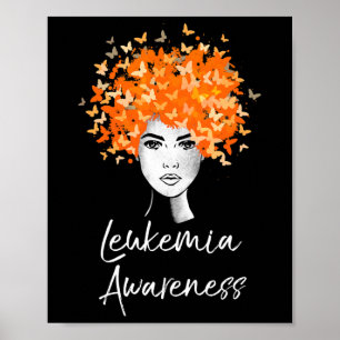 Poster Presente das borboletas de conscientização da leuc