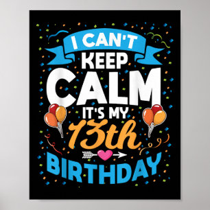 Poster Presente de 13 anos que não consigo manter calma é