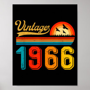 Poster Presente de 60º Aniversário 60 Anos Homens Mulhere