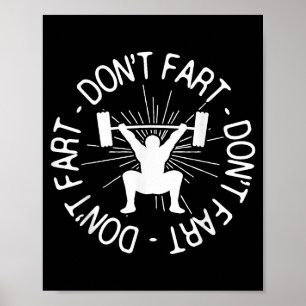 Poster Presente de academia de fitness engraçado não muit