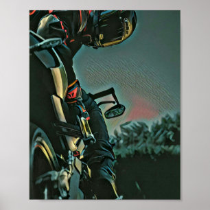 Poster presente de amante de motocicletas