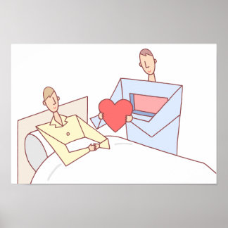 Poster Presente de amor. Transplante de coração.