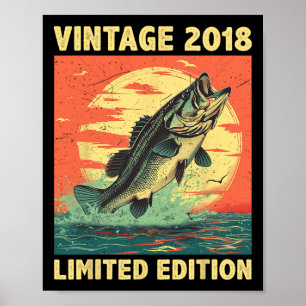 Poster Presente de Aniversário 2018 Pescaria Pescador Pei