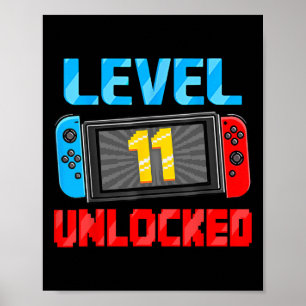 Poster Presente de Aniversário de 11 anos para Jogador De