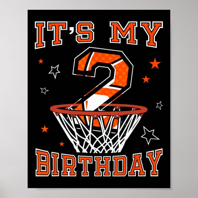 Poster Presente de Aniversário de 2 Anos Sketll para Cria (Frente)