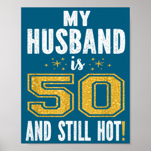 Poster Presente de aniversário de 50 anos para o meu mari