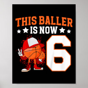 Poster Presente de Aniversário de 6 anos Sketll