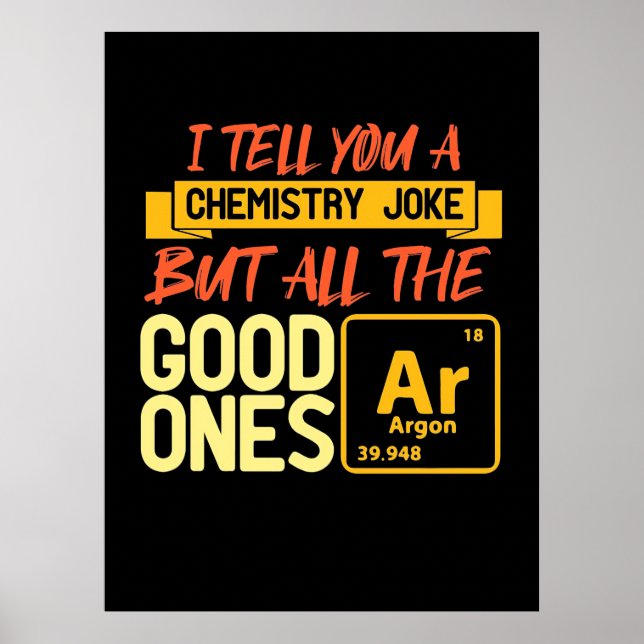 Poster Presente de aniversário | Digo-Te Uma Química (Frente)