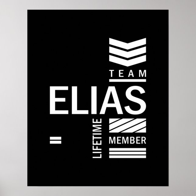 Poster Presente de Aniversário do Nome Personalizado Elia (Frente)