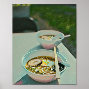 Poster presente de aniversário do Ramen