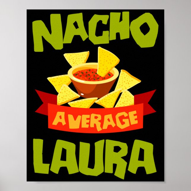 Poster Presente de aniversário engraçado com o nome Nacho (Frente)