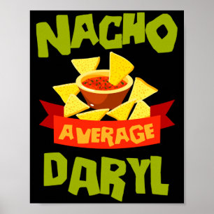 Poster Presente de aniversário engraçado nome Daryl médio