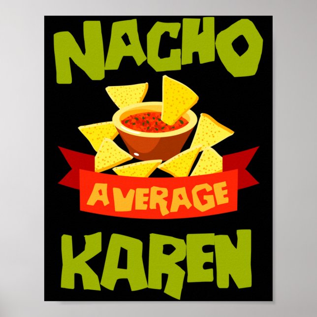 Poster Presente de aniversário engraçado nome nacho média (Frente)