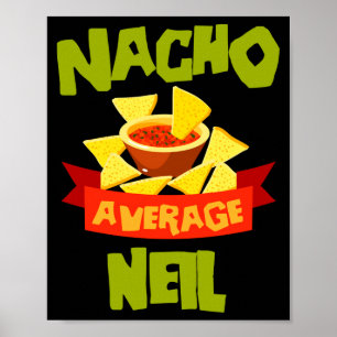 Poster Presente de aniversário engraçado nome nacho médio