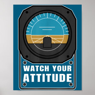 Poster Presente de aniversário para piloto de aviação, ob