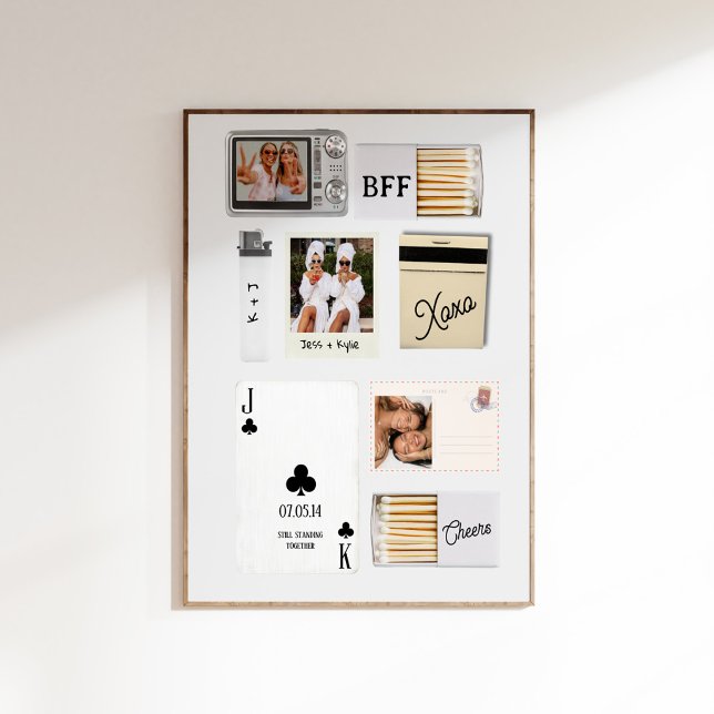 Poster Presente de Aniversário Personalizado para Melhor  (Bestie Birthday Gift Personalized Poster)