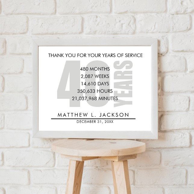 Poster Presente de Aposentação ou Apreciação de Funcionár (Criador carregado)