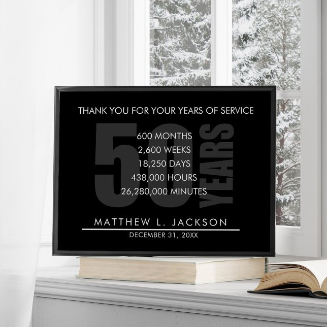 Poster Presente de Aposentação ou Apreciação Empregada (Criador carregado)