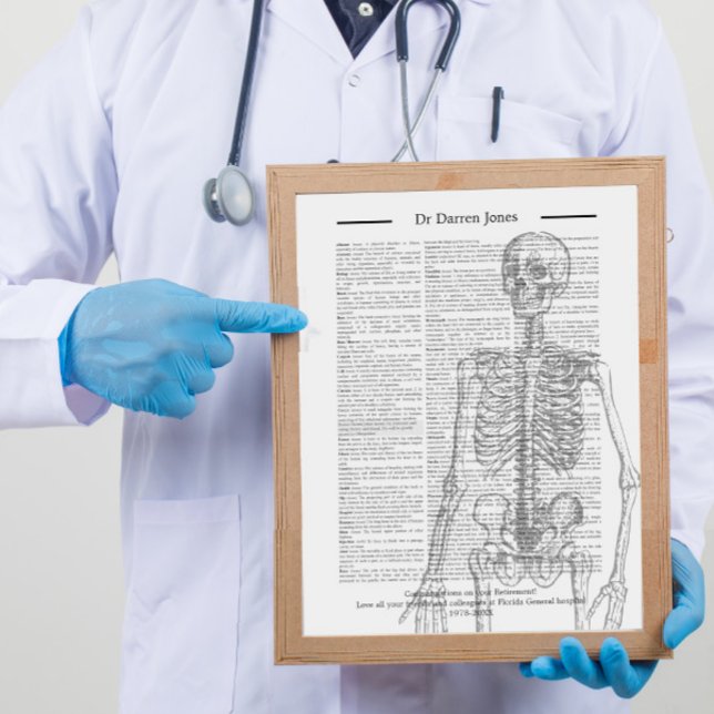 Poster Presente de Aposentadoria de Médico Cirurgião Orto (Criador carregado)