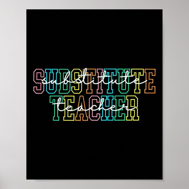 Poster Presente de Apreciação para Professor Substituto (Frente)