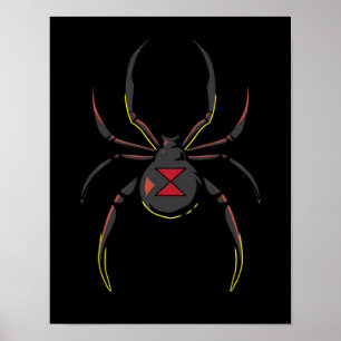 Poster Presente de aranha de viúva preta   Amantes De Ar