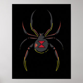 Poster Presente de aranha de viúva preta | Amantes De Ara