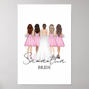 Poster Presente de Arte de Parede com Nome Personalizado
