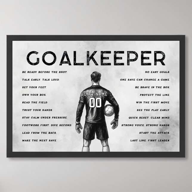 Poster Presente de Arte de Parede Motivacional de Futebol (Criador carregado)