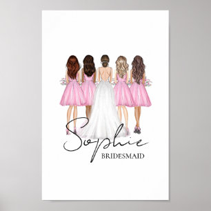 Poster Presente de Arte de Parede Personalizado com Nome