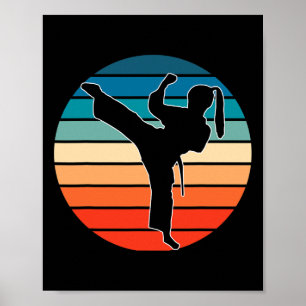 Poster Presente de Artes Marciais para Meninas - Design R