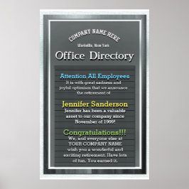 Pôster Presente de Baixa Personalizada