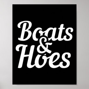 Poster Presente De Barco Engraçado Para Boats E Hoes