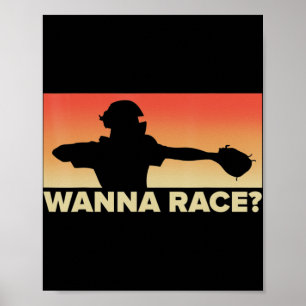 Poster Presente de Baseball Catcher Wanna Race, presente