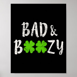 Poster Presente de Bebendo de São Patrick Day Mau e diver