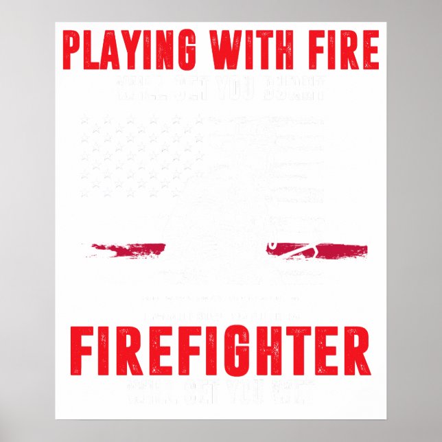 Poster Presente de Bombeiro para Homens Bombeiro Engraçad (Frente)