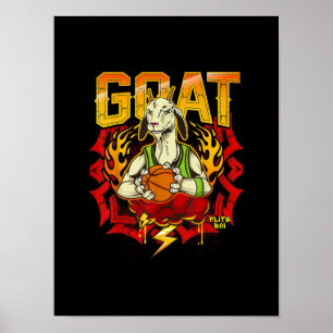 Poster Presente de Cabra de Basquete
